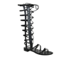 Stuart Weitzman Women's Sparta Leather Gladiator Boots In Black