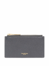 THOM BROWNE THOM BROWNE MEN'S GREY LEATHER WALLET