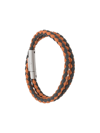 TOD'S TOD'S MEN'S ORANGE LEATHER BRACELET