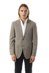 UOMINITALIANI UOMINITALIANI GRAY WOOL MEN'S BLAZER