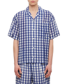 JACQUEMUS JACQUEMUS LOGO EMBROIDERED CHECKED SHIRT