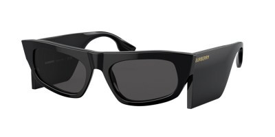 Burberry Palmer Dark Grey Irregular Ladies Sunglasses Be4385 403787 55 In Black