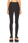 Wardrobe.nyc Back Zip Legging In Black