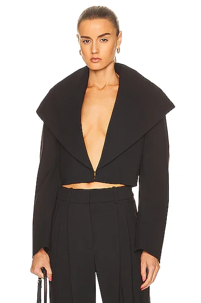 Alaïa Hooded Jacket In Noir Alaia