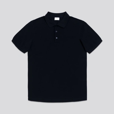 Asket The Pique Polo Black