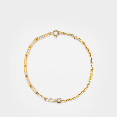 Yvonne Léon Gm Solitaire Bracelet In Gold