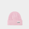 GANNI RIBBED BEANIE HAT