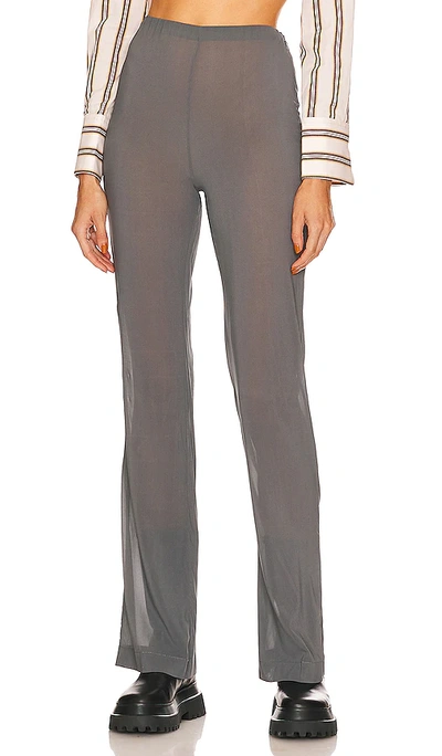 L'academie Sheer Pantalette In Smoke Grey