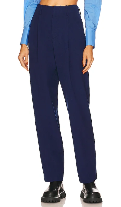 L'academie Obie Trouser In Navy Blue