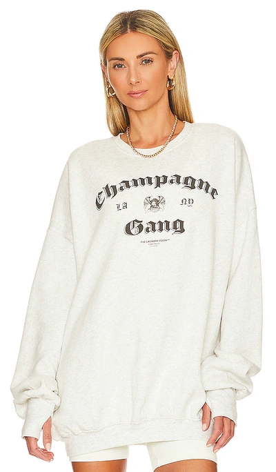 The Laundry Room La Champagne Gang Ny Jumper In Pebble Heather