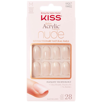 Kiss Salon Acrylic Nude Nails (various Shades) - Graceful