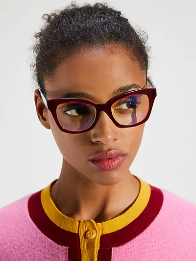Kate Spade Frazer Readers With Blue-light Filters In Red