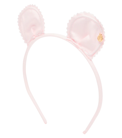 Maison Michel Kids' Heidi Cotton Hairband In Pink