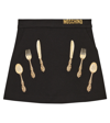MOSCHINO EMBROIDERED JERSEY SKIRT
