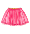 Off-white Logo Tulle Skirt In Fuchsia Yellow