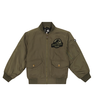 Molo Kids' X Jurassic World Heath Bomber Jacket In Vegetation