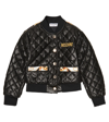 MOSCHINO QUILTED FAUX LEATHER JACKET