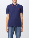 Fred Perry Polo Shirt  Men In Navy