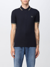 Fred Perry Polo Shirt  Men In Blue