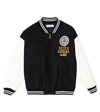 DOLCE & GABBANA LEATHER-PANELED VARSITY JACKET