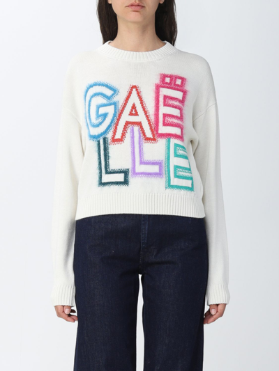 Gaelle Paris Gaëlle Paris Woman Sweater White Size 2 Cotton