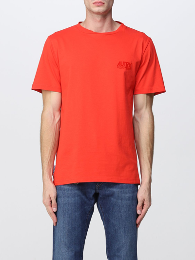 Autry T-shirt With Print In Red