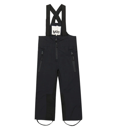 Molo Kids' Play Pro Nylon Ski Trousers In Black