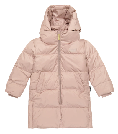 Molo Kids' Harper羽绒大衣 In Powder Rose