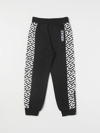 YOUNG VERSACE PANTS YOUNG VERSACE KIDS COLOR BLACK,D43422002