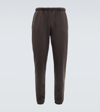 Les Tien Cotton Jersey Sweatpants In Vintage Black