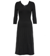 Wolford Ribbed Wool-blend Midi Dress In Black