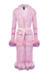 Andreeva Monroe Pink Handmade Knit Cardigan-dress In Pink