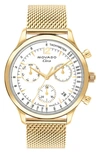 Movado Heritage Circa Ion-plated Gold Steel Watch In Gold / Gold Tone / White / Yellow