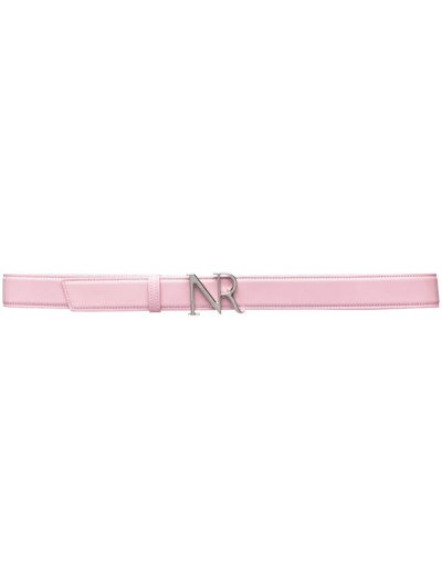 Nina Ricci Logo Buckle-fastening Belt In Pink