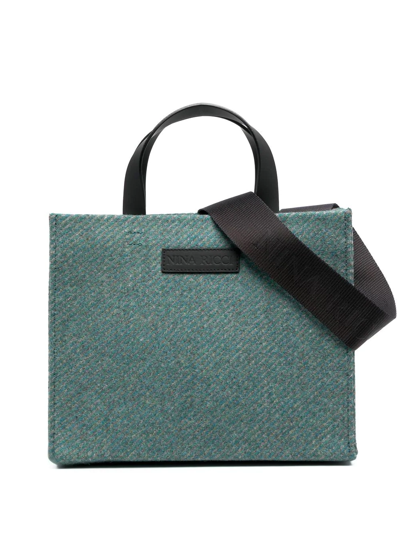 Nina Ricci Logo-patch Detail Tote Bag In Green