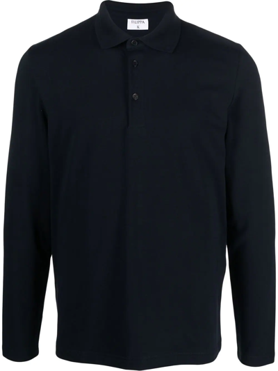 Filippa K M.luke Polo Shirt In Blau