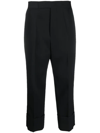 SAPIO CROPPED LEG WOOL TROUSERS