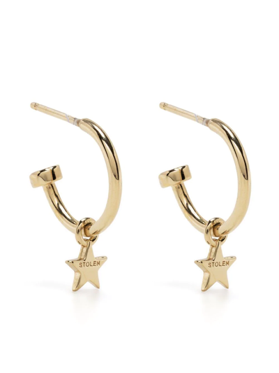 Stolen Girlfriends Club Stolen Star 9kt Anchor Earring In Gold