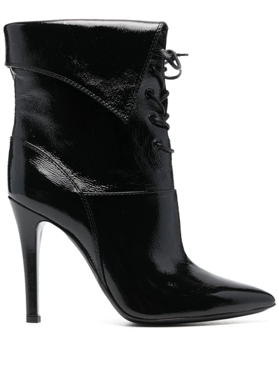 Philosophy Di Lorenzo Serafini Pointed-toe 110mm Lace Boots In Black