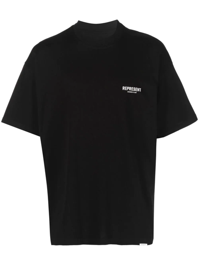 Represent Cotton T-shirt In Black