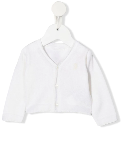 Dolce & Gabbana Babies' Cashmere-knit Cardigan In Weiss