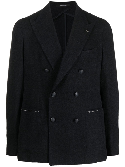 Tagliatore Double-breasted Blazer In Blau