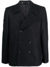 Ps By Paul Smith Double-breasted Fastening Peacoat In Blau