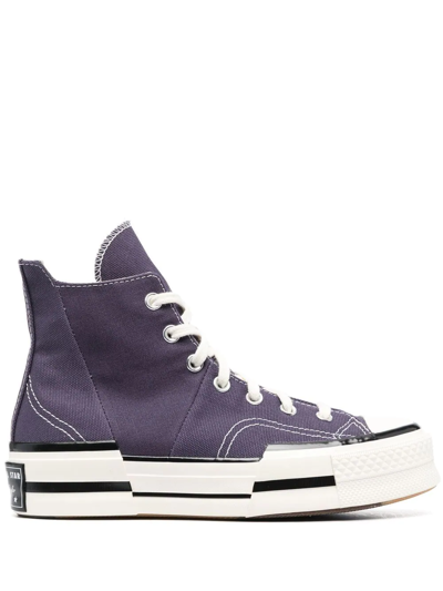 Converse Chuck 70 Plus Distorted High Sneakers In Purple