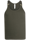 Dion Lee Khaki E-hook Tank Top In Grün