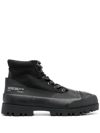 Diesel Hiko Hybrid Lace-up Boots In Schwarz