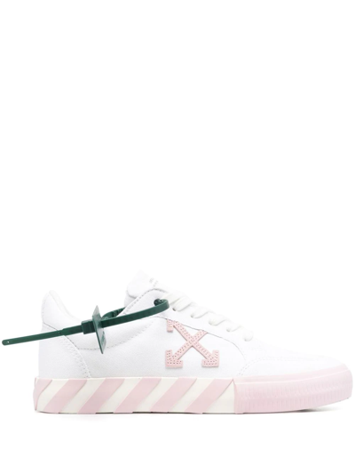 Off-white Vulcanized Low-top Sneakers In Weiss