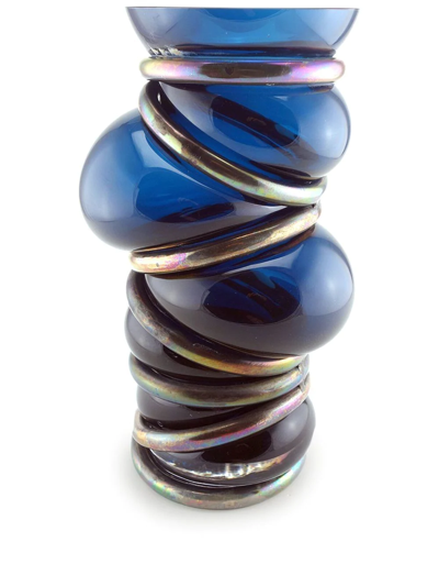 Vanessa Mitrani Chain Ring Asymmetric Vase In Blau