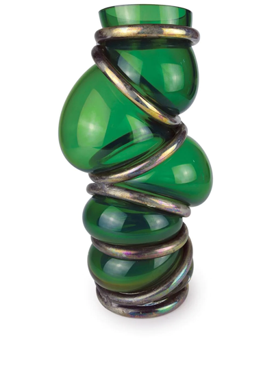 Vanessa Mitrani Chain Ring Asymmetric Vase In Green