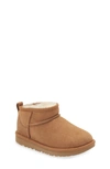Ugg Kids' Classic Ultra Water Resistant Genuine Shearling Mini Boot In Chestnut